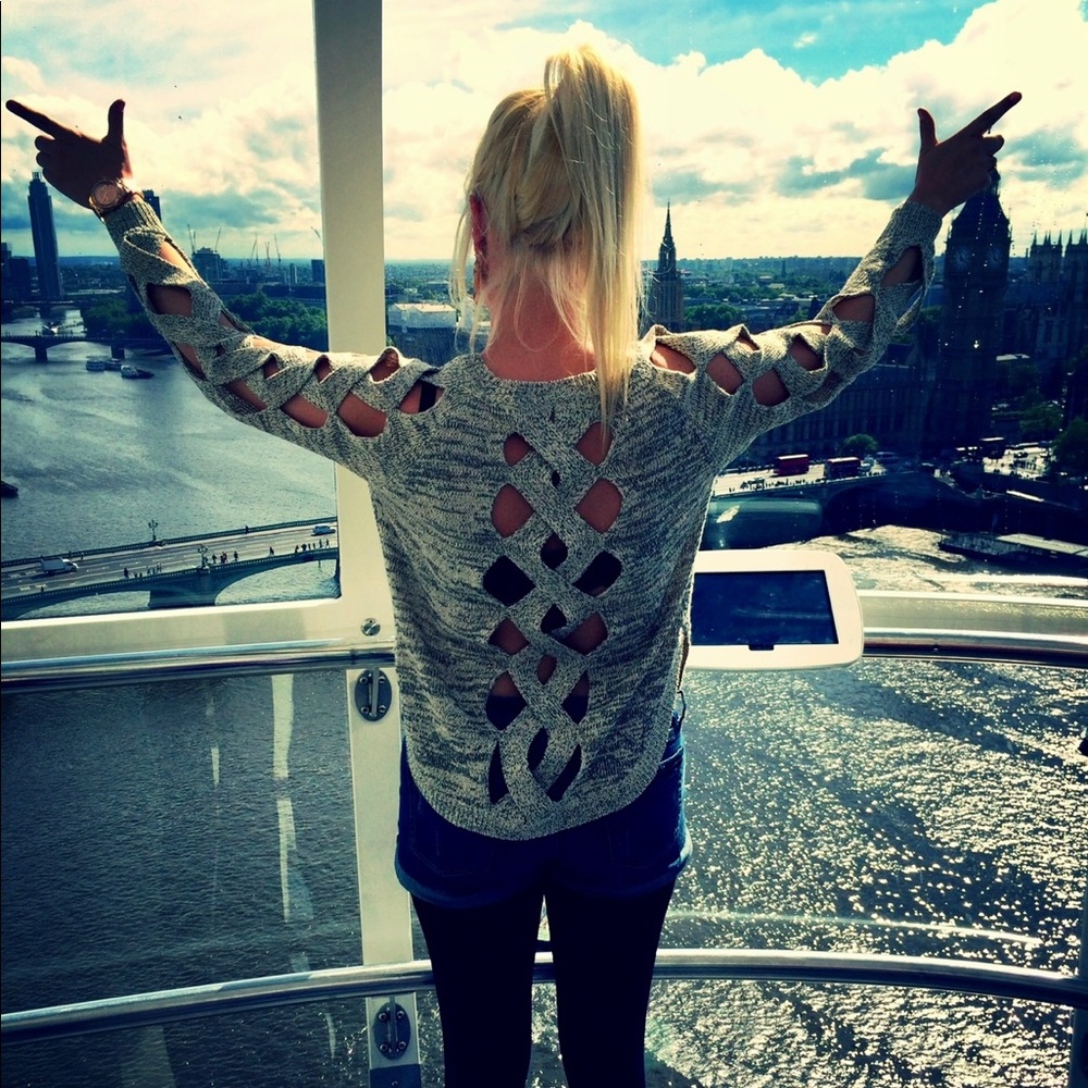 Cut-Out Sweater